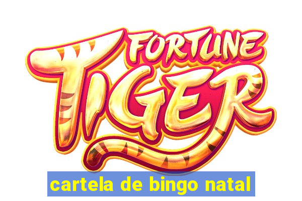 cartela de bingo natal